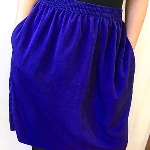 Maggie Sweet purple elastic waist midi skirt